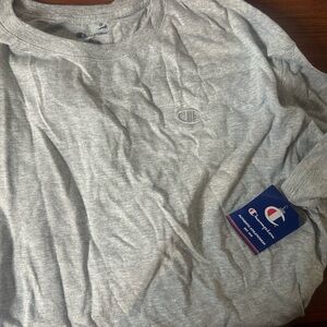 Champion Men's Heather Gray Logo T-Shirt